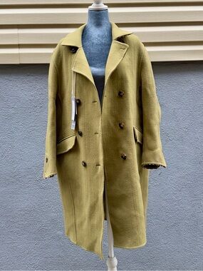 ‼️NEW Asian Wool Blended Double Breasted Coat Size Medium